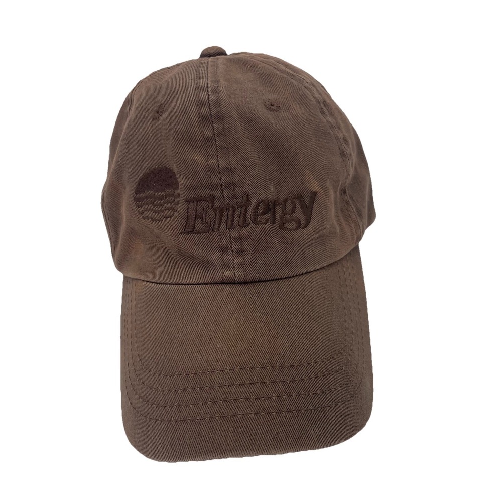 ENTERGY Southern Utility Unisex Strapback Ball Cap Brown Cotton Hat Good Hat